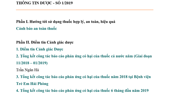 Thông tin Dược
