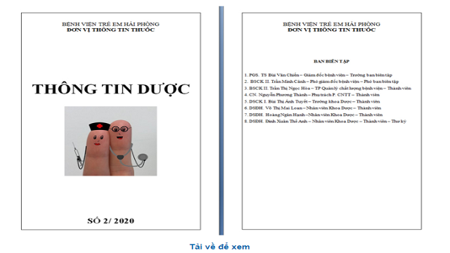 Thông tin Dược số 2 năm 2020