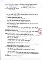 Thư mời báo giá số 419