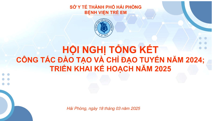 Hội nghị trực tuyến: Tổng kết công tác Chỉ đạo tuyến năm 2024 - Triển khai kế hoạch năm 2025