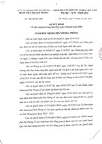 Quyết định Về việc công bố công khai Dự toán kinh phí năm 2026