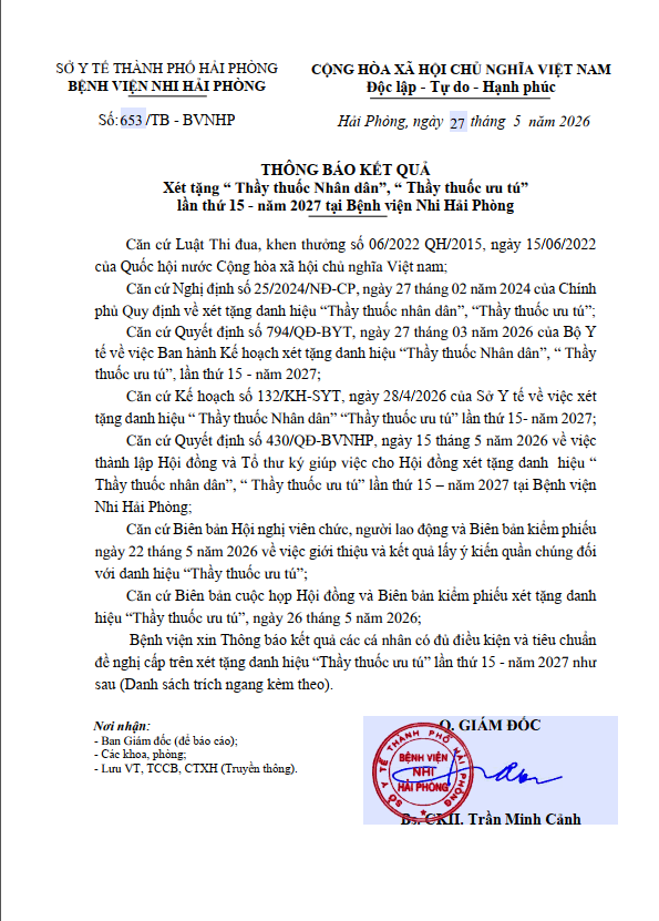 Thông báo